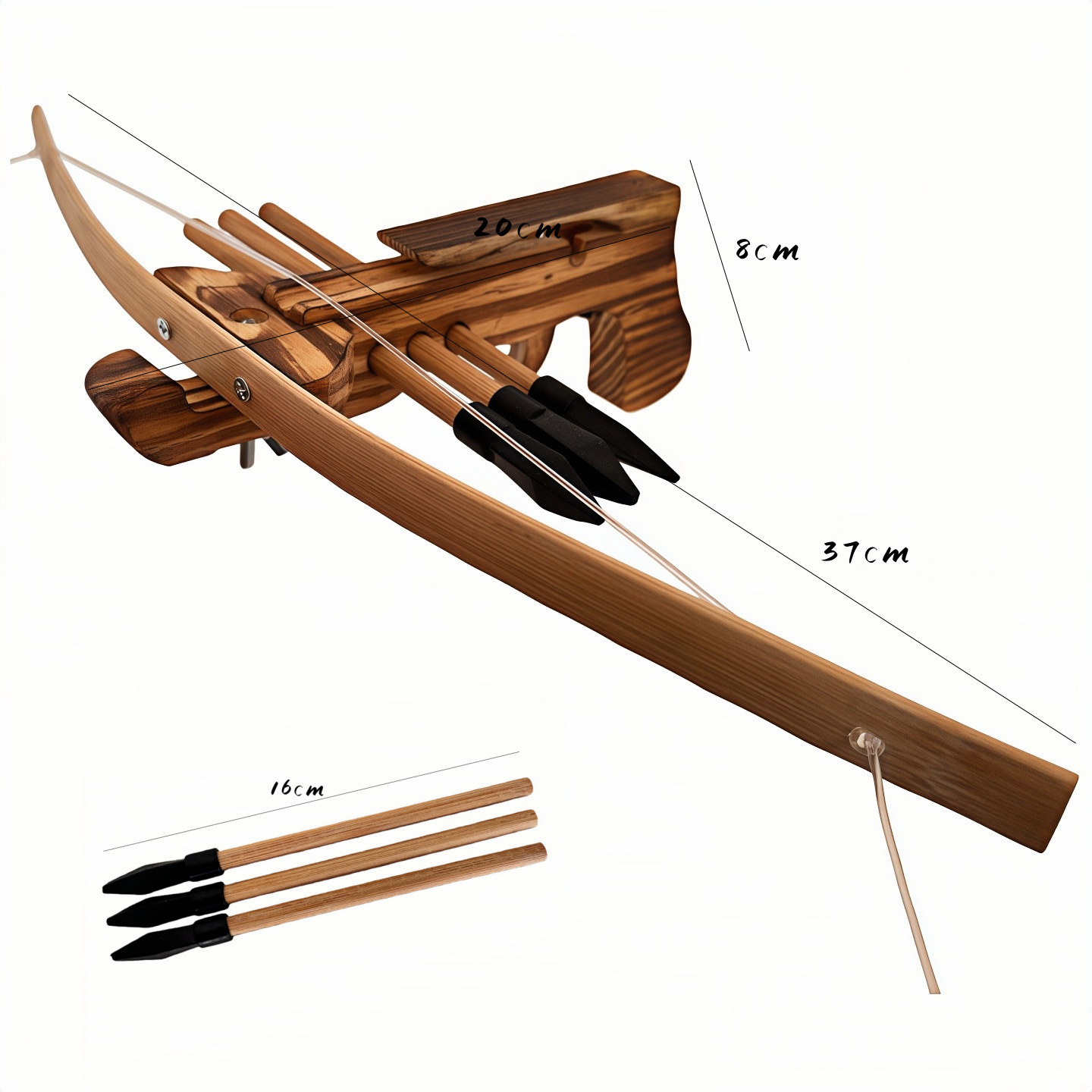 Travel bow and arrows