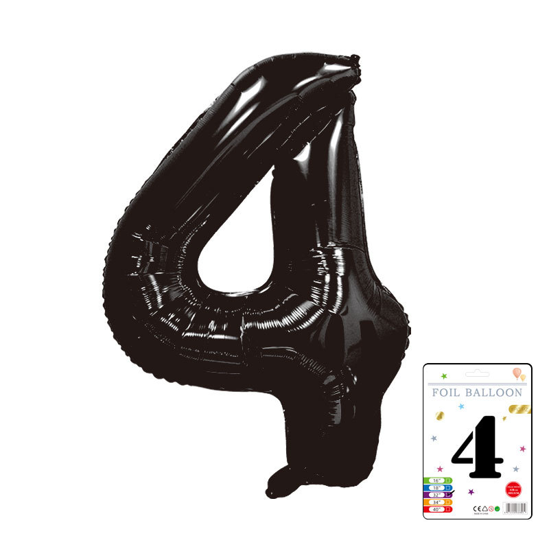 Globo digital de 32 pulgadas, embalaje de tarjeta de papel independiente, versión estadounidense, película de aluminio delgada, embalaje fino, papel de aluminio, globo de cumpleaños