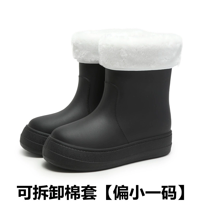 Съемные зимние флис boots, нескользящая мягкая подошва, городской стиль, размеры 36–41
