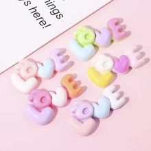 兔子love字牌手工DIY奶油胶发夹发绳手机壳冰箱贴树脂饰品配件