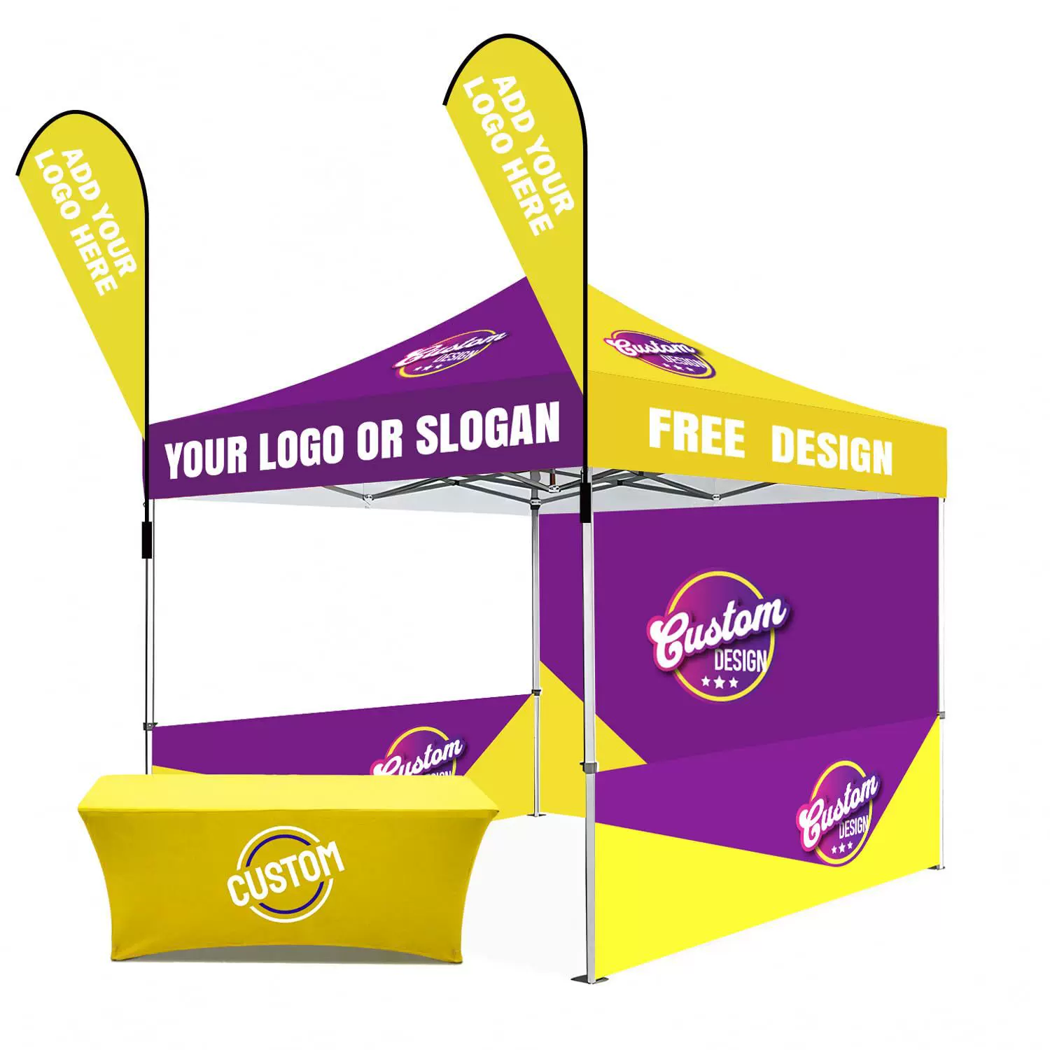 户外广告帐篷定制LOGO展览展会四脚帐篷3X3米亚马逊货源定制帐篷