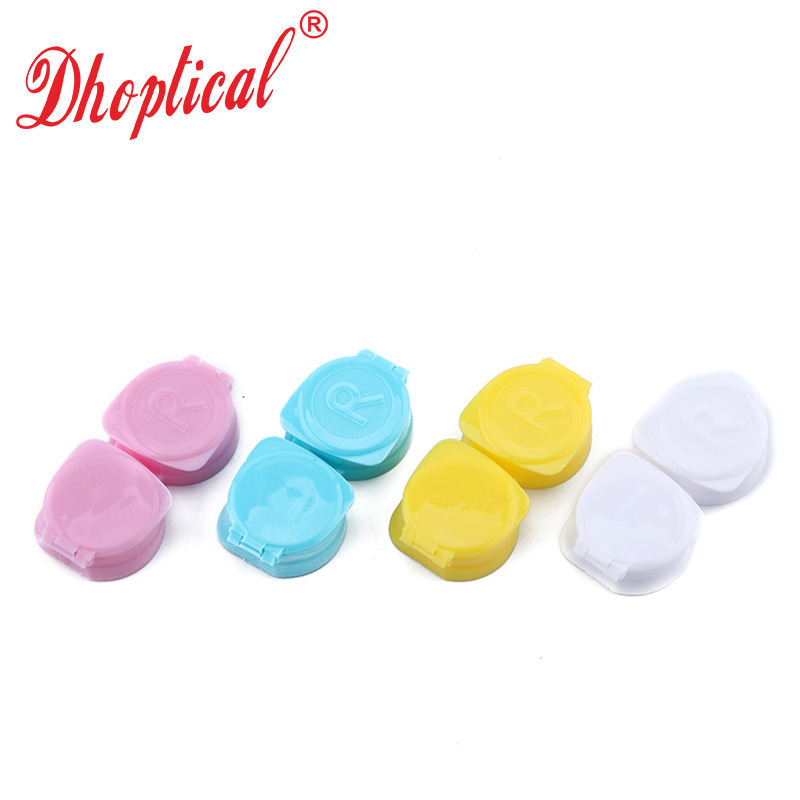 Japanese Pp Double Box Contact Lens Companion Box Flip Design DIY Travel Personalized Double Box