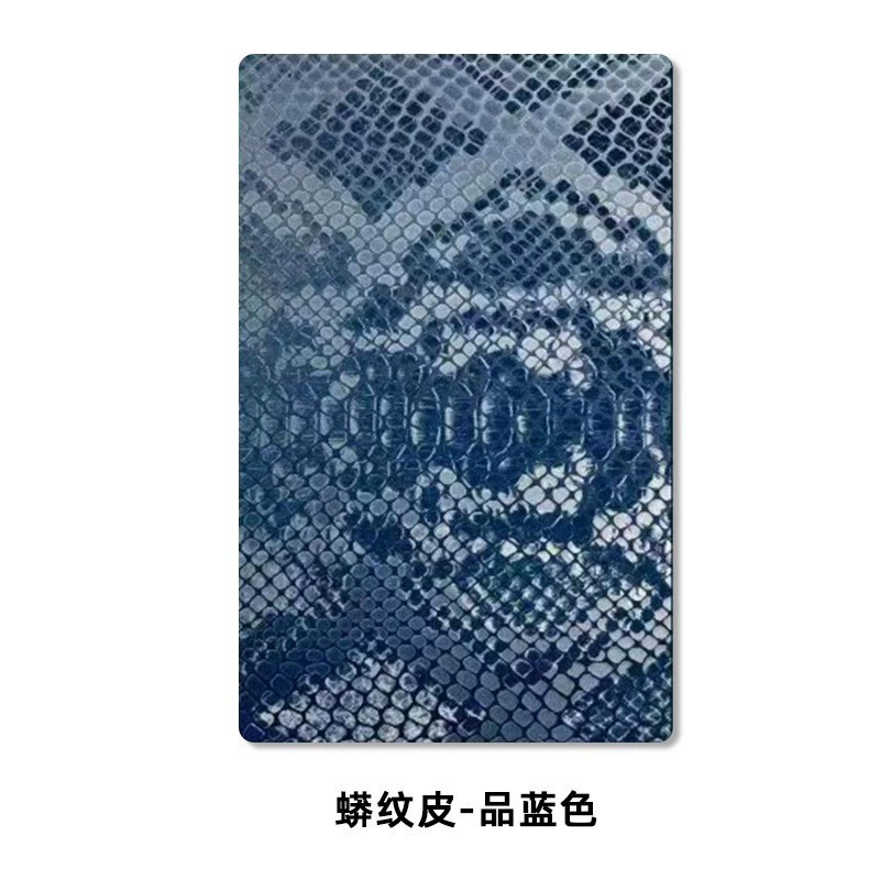 190*120mm 3m Python Pattern Blue Phone Back Film Cutting Machine Special Film 3m Plain Leather Texture Sticker Phone Film