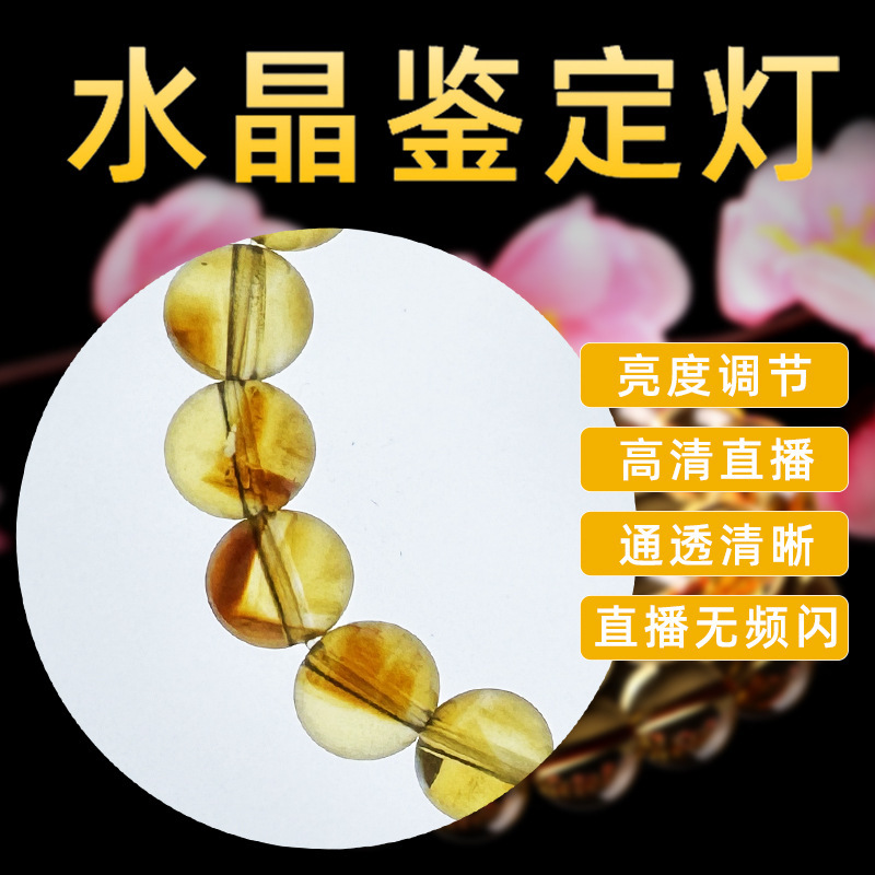 Handheld Crystal Live Broadcast Special Lamp for Jewelry Identification, Base Lighting, Pattern Lighting, Crack Lighting, Cotton Jade, and Cultural Play Supplementary Lighting