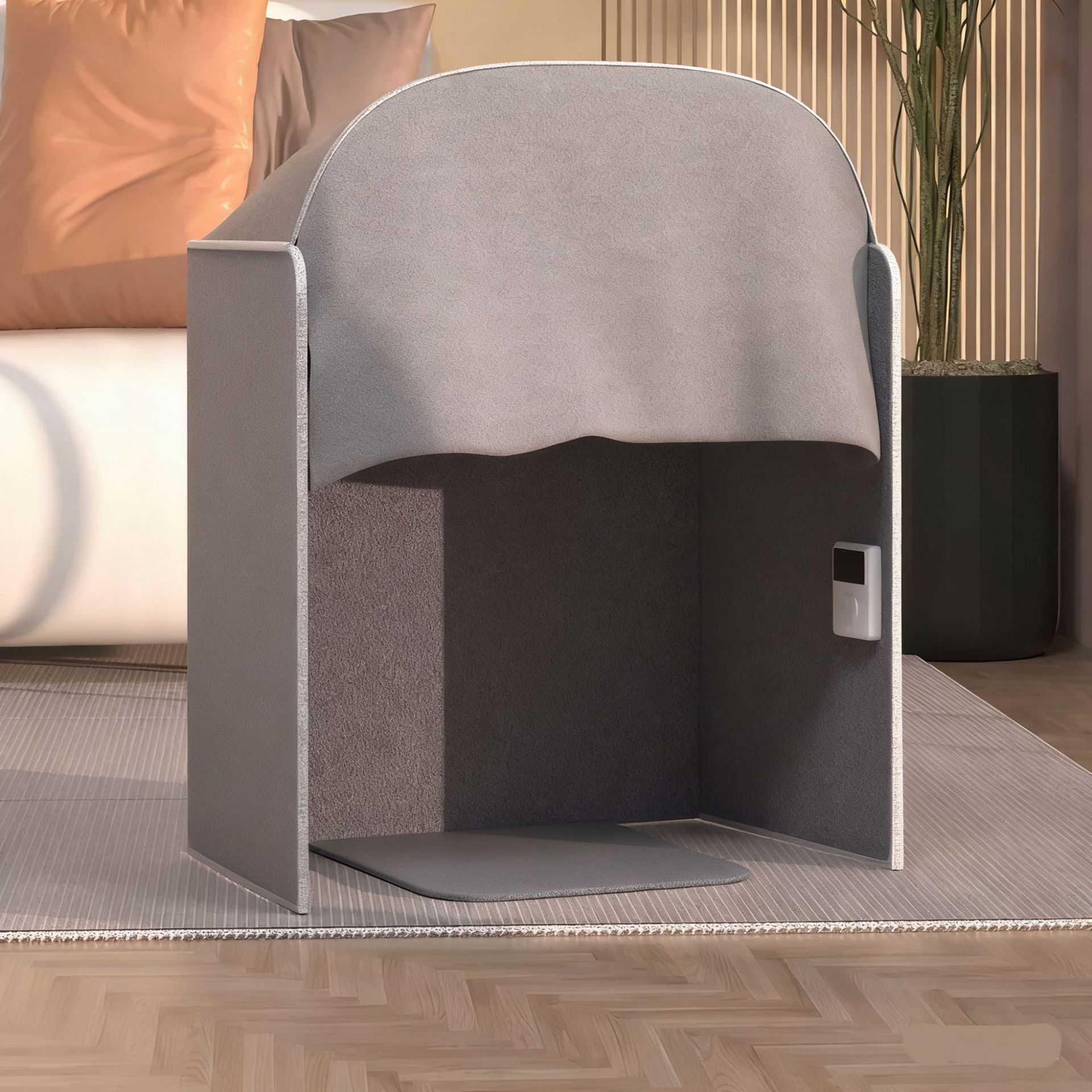 国境を越えた足温器、机の下足温器、日本規格110Vヒーター、アメリカ規格丸型脚温器、工場欧州規格