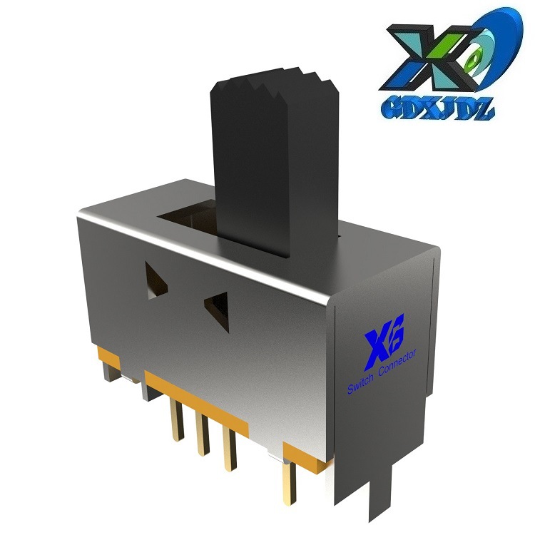 2位拨动开关行程5.0 两位立式滑动开关 供应2位波动开关双排
