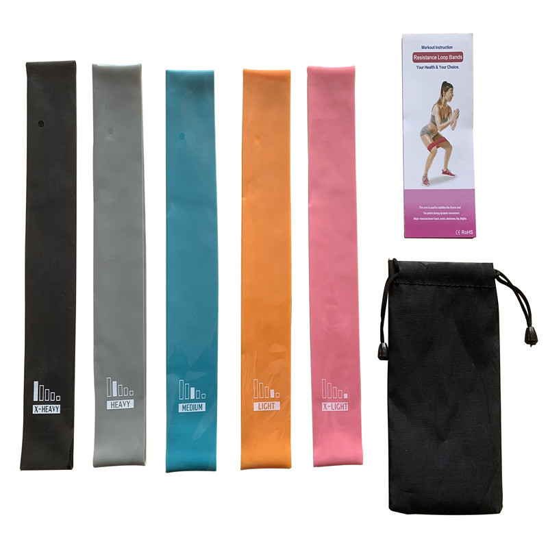 Resistencia banda traje suministros yoga banda de tensión de goma anillo Delgado equipo de ejercicio de fitness banda de anillo elástico fitness