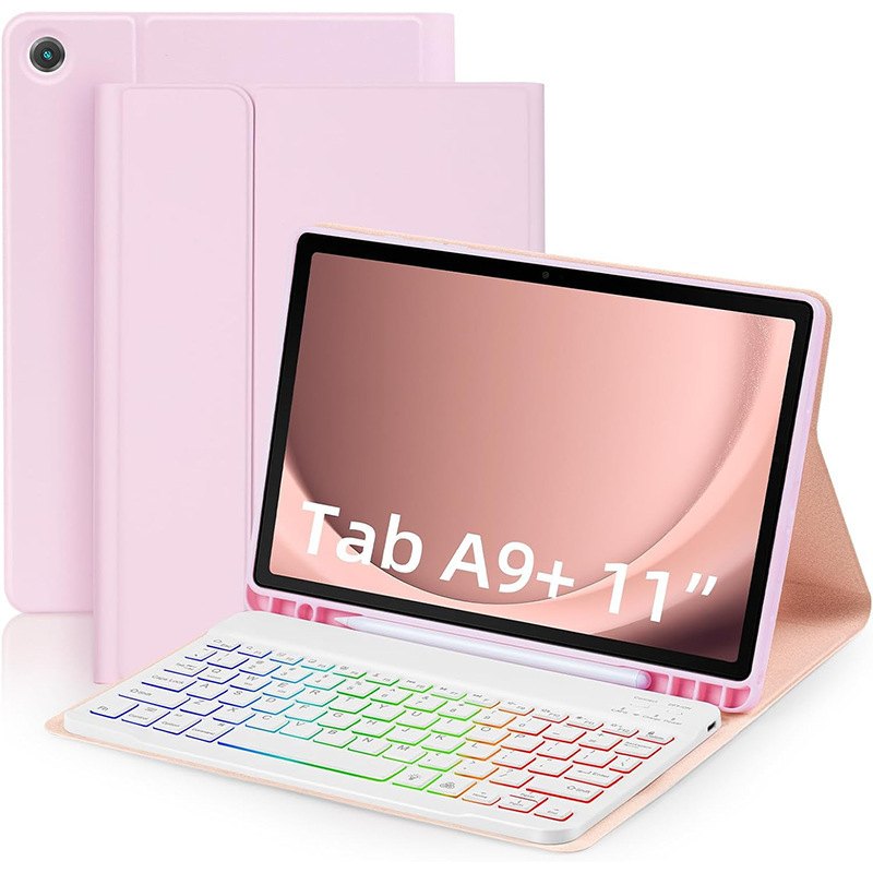 Suitable for Samsung A9Plus Tablet Protective Case X210 Bluetooth Keyboard S789 Leather Case 10Fe Mouse Processing Language