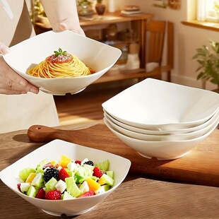 A 30340 White Ceramic Style Plates Bowls ���s�ĽǱP�� �羳��