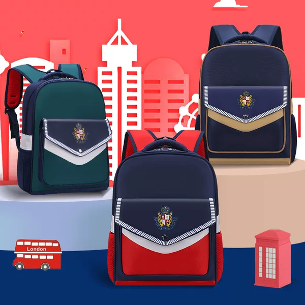 Factory wholesale English style kindergarten schoolbag custom 3-6 years old children's backpack printed logo large capacity