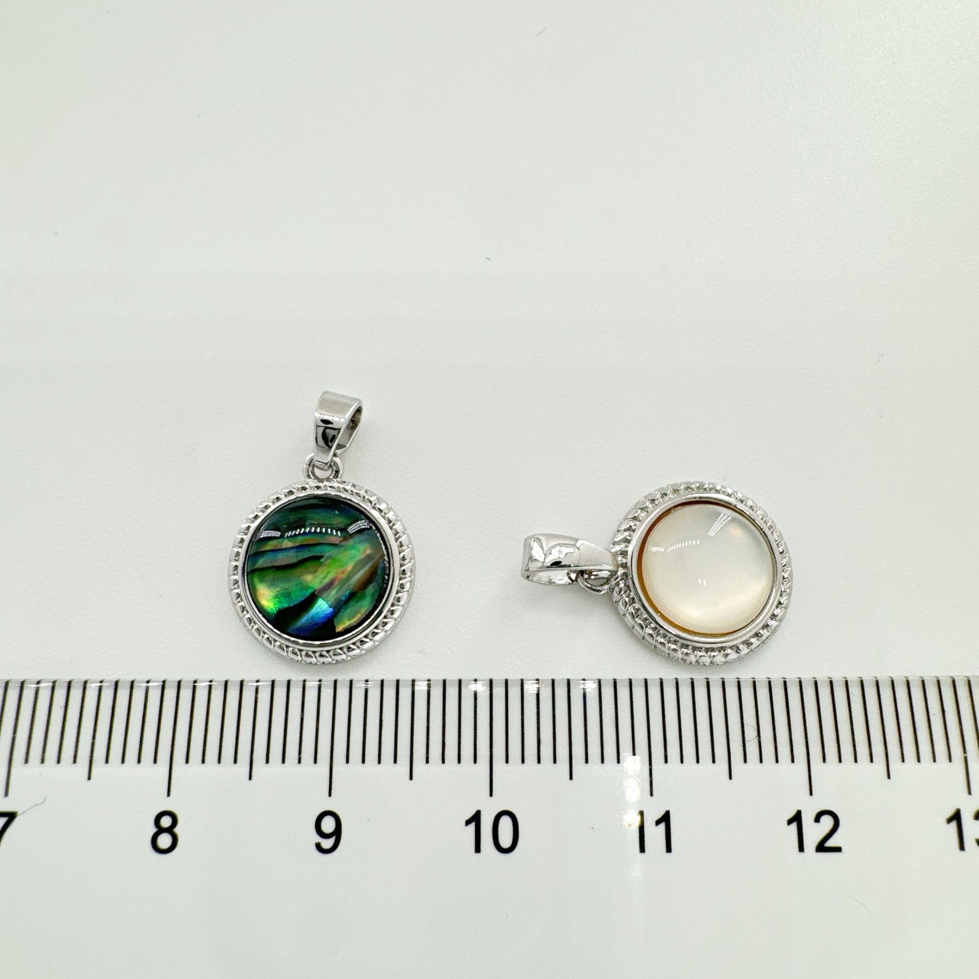 DIY Jewelry Accessories Classification 1 Piece Copper Abalone Shell Round Pendant