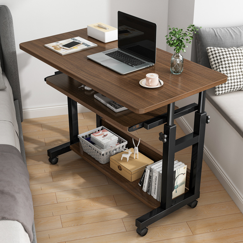 Bedside Table Movable Computer Desktop Table Bedroom Home Student Desk Lift Dormitory Lazy Computer Table