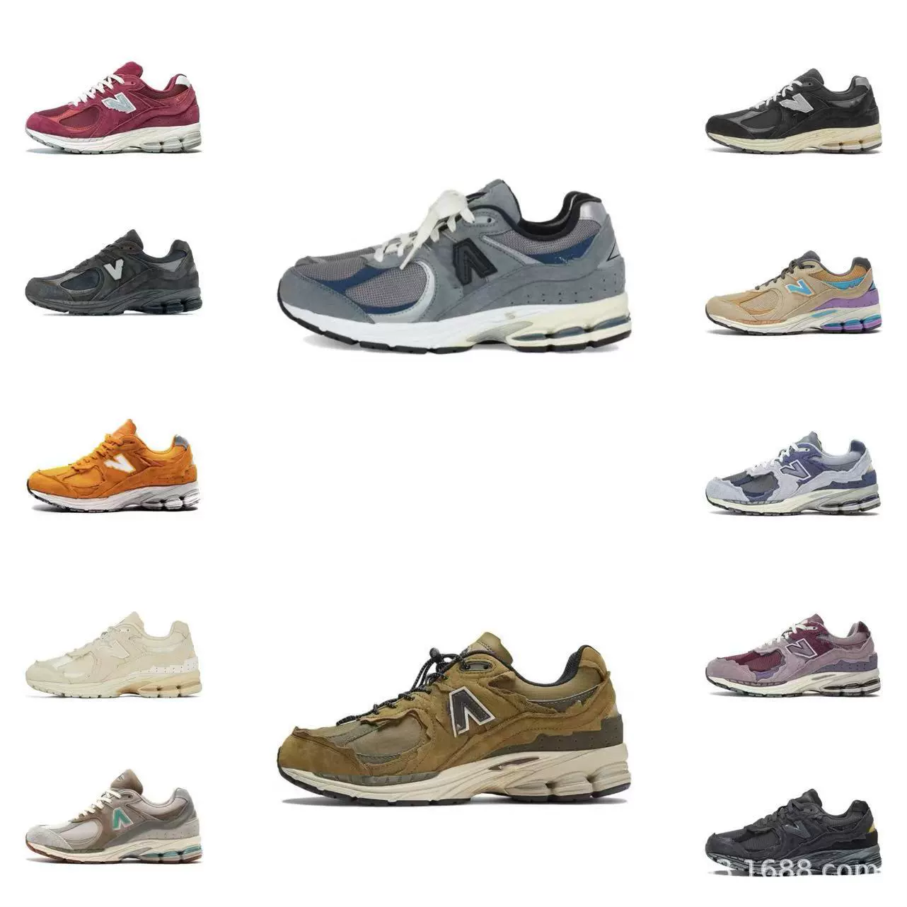 Кроссовки NB 2002R в стиле ретро, нескользящие, износостойкие, дышащие, повседневные спортивные кроссовки для мужчин и женщин, для внешней торговли