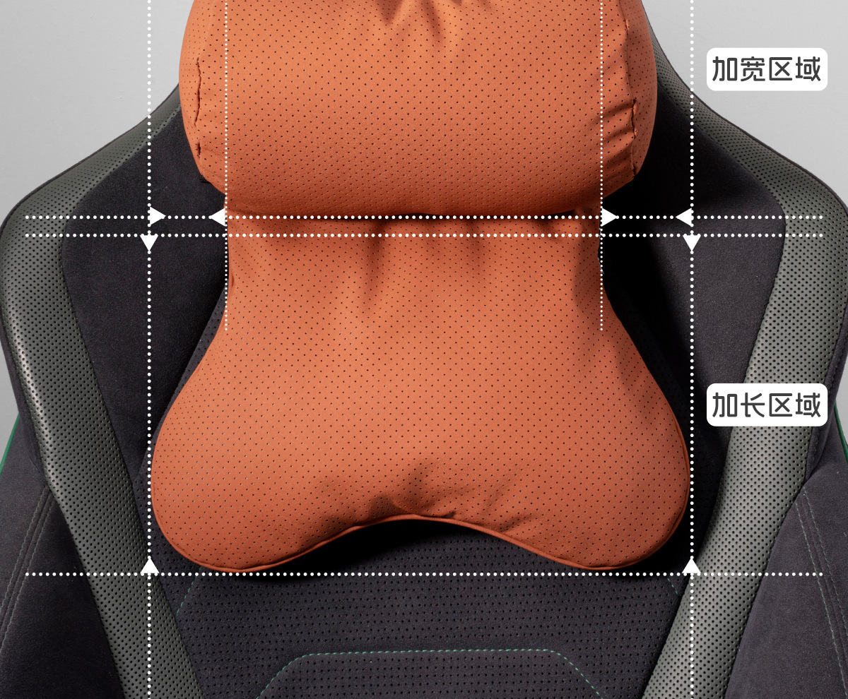 Double-Layer Car Headrest Pillow, Car Neck Pillow, Seat Lumbar Back Cushion, Car Lumbar Support Pillow, Driver's Headrest