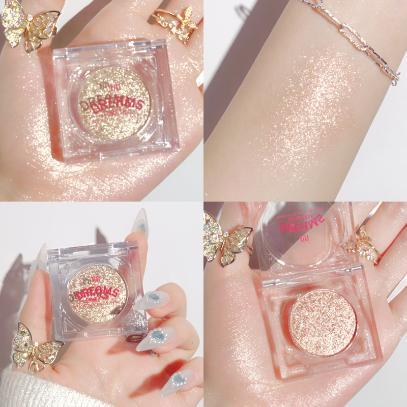 xixi牛郎织女单色眼影平替超爆闪亮片晶晶闪粉珠光偏光高光不脱妆