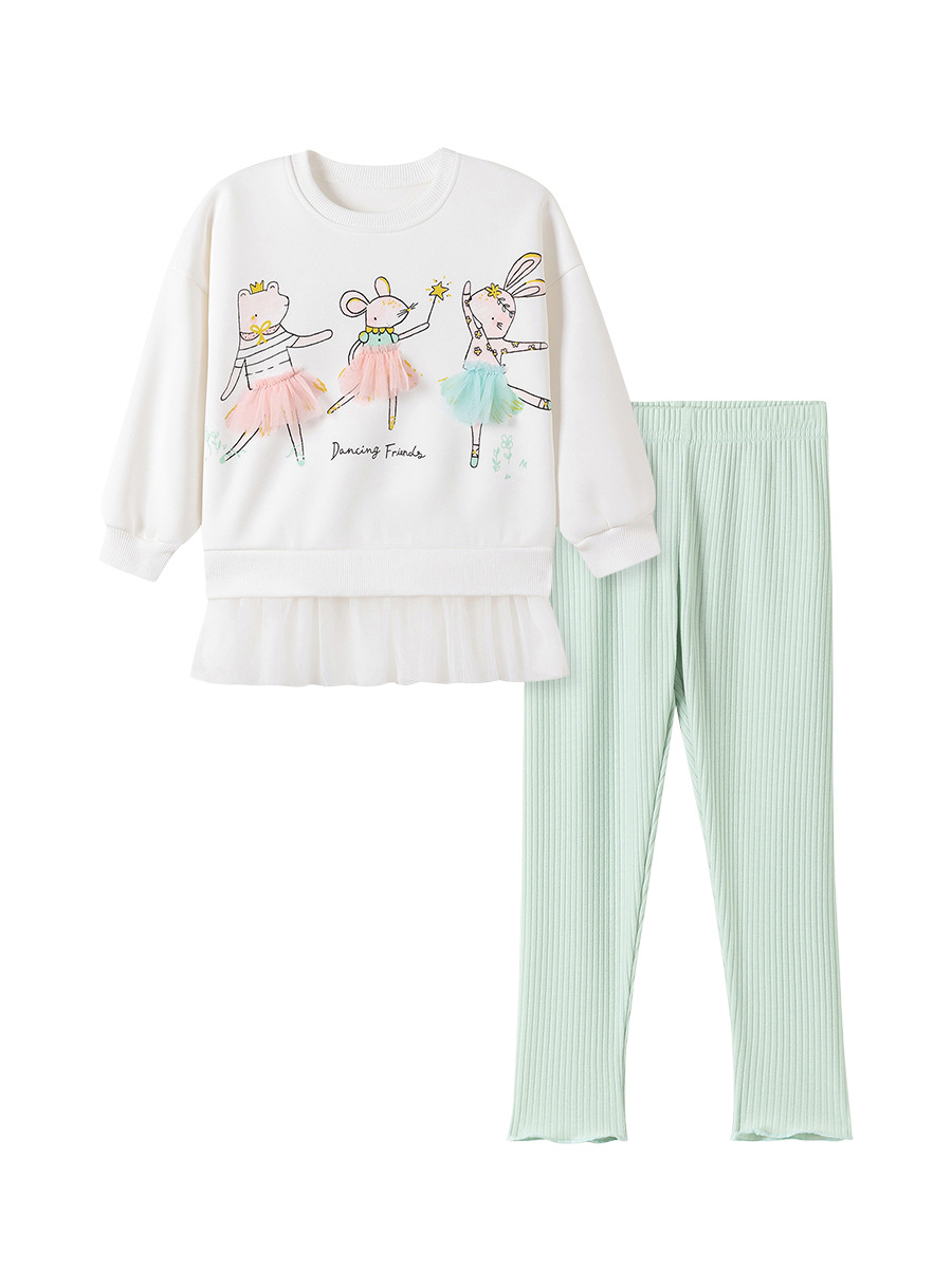 Little Maven otoño nuevo traje para niñas estilo europeo y americano más traje de terciopelo para niños marca de agua traje de tesoro femenino de dibujos animados
