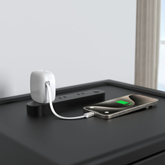 PD45W ツーインワン急速充電器、伸縮ケーブル内蔵、PSE認証取得、AppleおよびAndroid携帯電話に適しています
