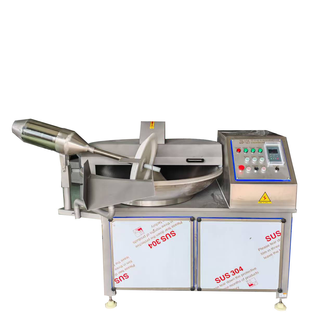 máquina de cocción de tofu, 1000 páginas de puré de pescado, máquina de corte de salchichas de jamón, grano para mascotas, pastel de camarón, equipo de corte de tofu comercial