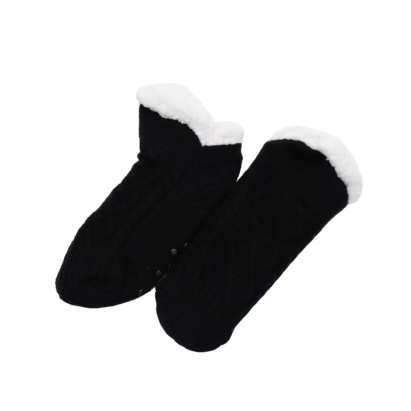 검정 마름모 패턴 미디엄 삭스