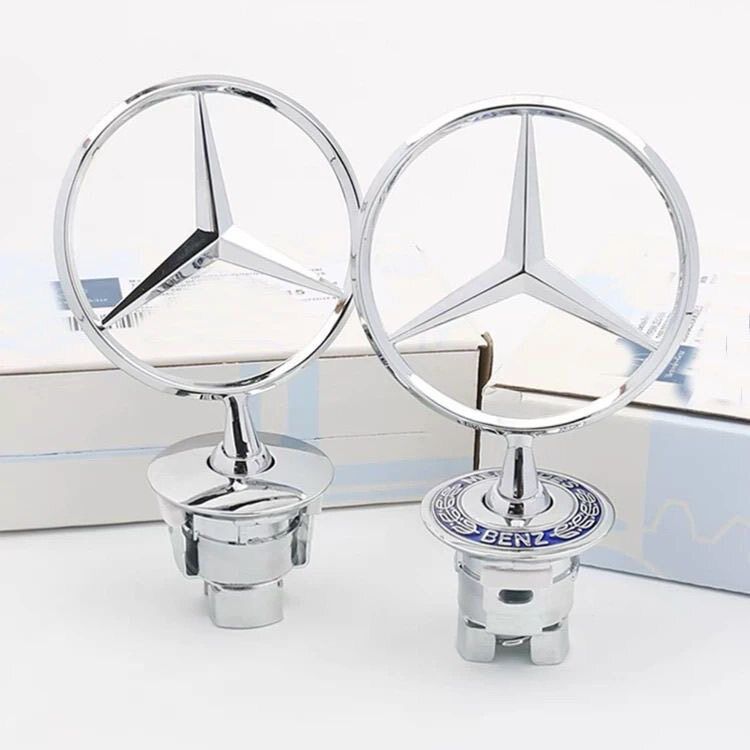 Mercedes-Benz new engine hood emblem, C180, C200, E260, LS300 car emblem, original factory emblem, car emblem modification