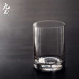 日式手工锤纹玻璃杯子家用厚底果汁冷饮杯ins啤酒威士忌冰咖啡杯