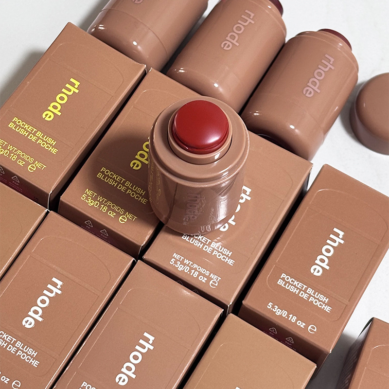Rhode Skin New Product Blush Stick Hailey Piggy/Freckle Lip and Cheek Dual-Use Blush Cream