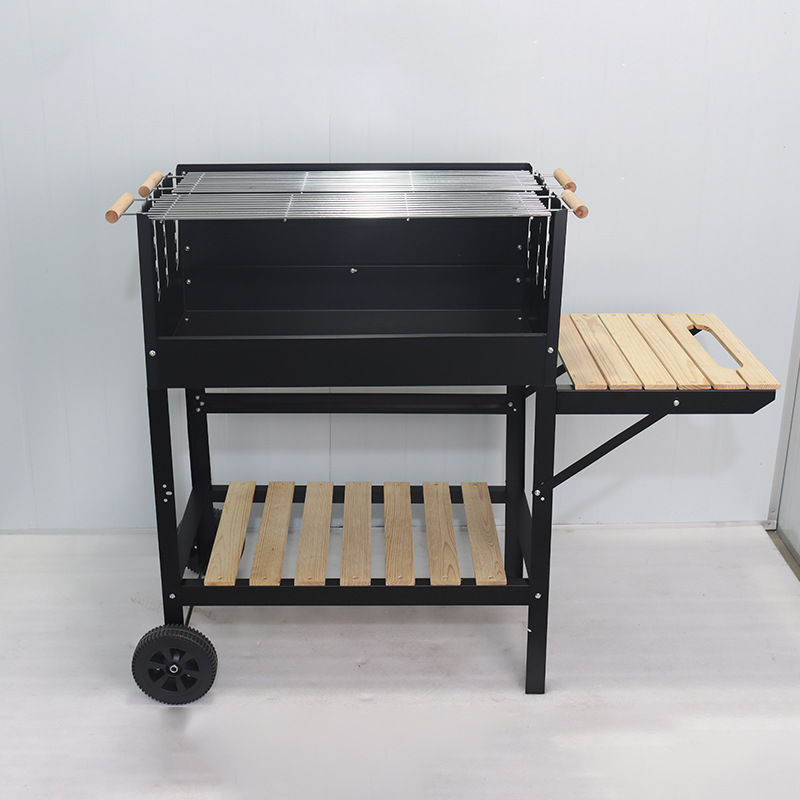 Gran por mayor horno de barbacoa de carbón extraíble horno de barbacoa de patio al aire libre parrilla de barbacoa europea carro de barbacoa europea transfronterizo