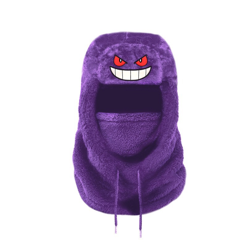 Otoño y invierno de peluche caliente protector de orejas gorra de cuello gruesa máscara de esquí y bicicleta para hombres y mujeres a prueba de viento al por mayor