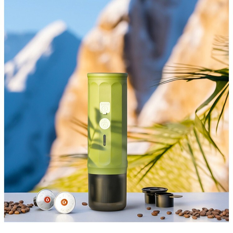 Capsule Italian Semi-Automatic Portable Espresso Machine, Battery-Powered for Outdoor Travel Capsule Italian Semi-Automatic Portable Espresso Machine, Battery-Powered for Outdoor Travel