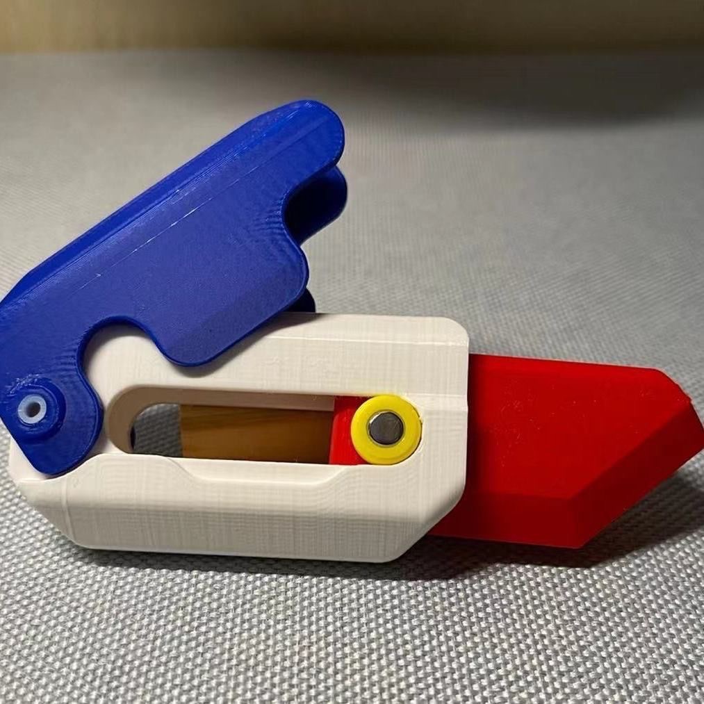 Cuchillo de zanahoria de doble filo, cuchillo de descompresión por gravedad impreso en 3D con luz intermitente, juguete de descompresión de goma, arenas movedizas