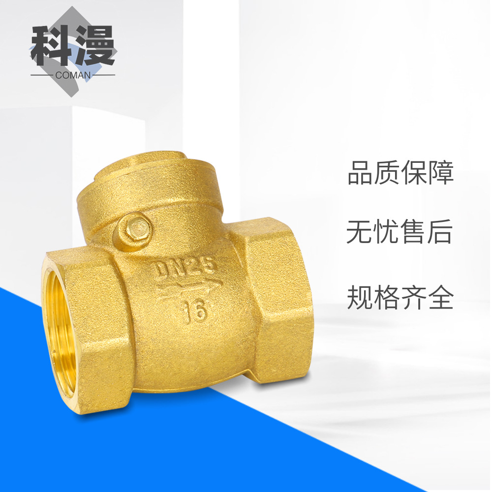 厂家直供59-1铜止回阀G螺纹重型卧式止逆阀防倒流GNPT快速型