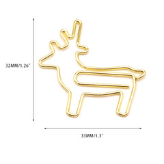 Creative Animal-shaped Colored Metal Clip, Cute Cartoon Student Bookmark, Interlocking Pin Design