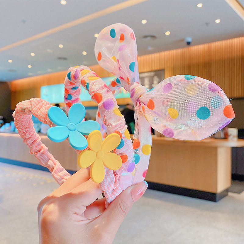 De tres piezas de los niños de la estrella Delu diadema niñas banda para el cabello las niñas no lastiman el cabello roto diadema antideslizante banda para el cabello Mujer