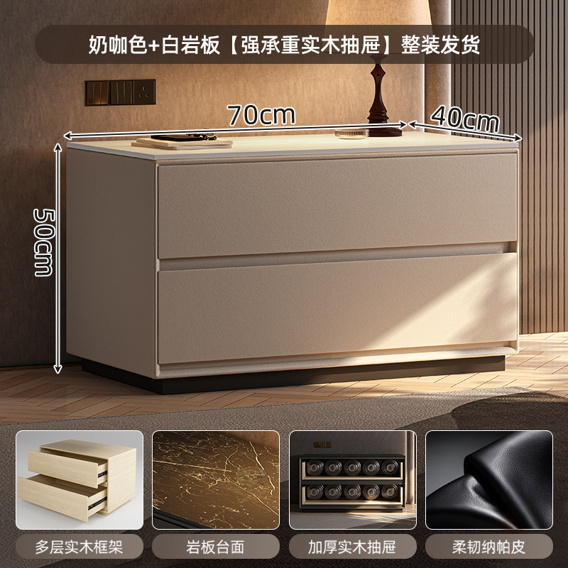 Taberna de cabecera armario de almacenamiento en un todo 2025 nuevo armario de almacenamiento de dormitorio doméstico de gran tamaño armario de madera maciza de lujo ligero