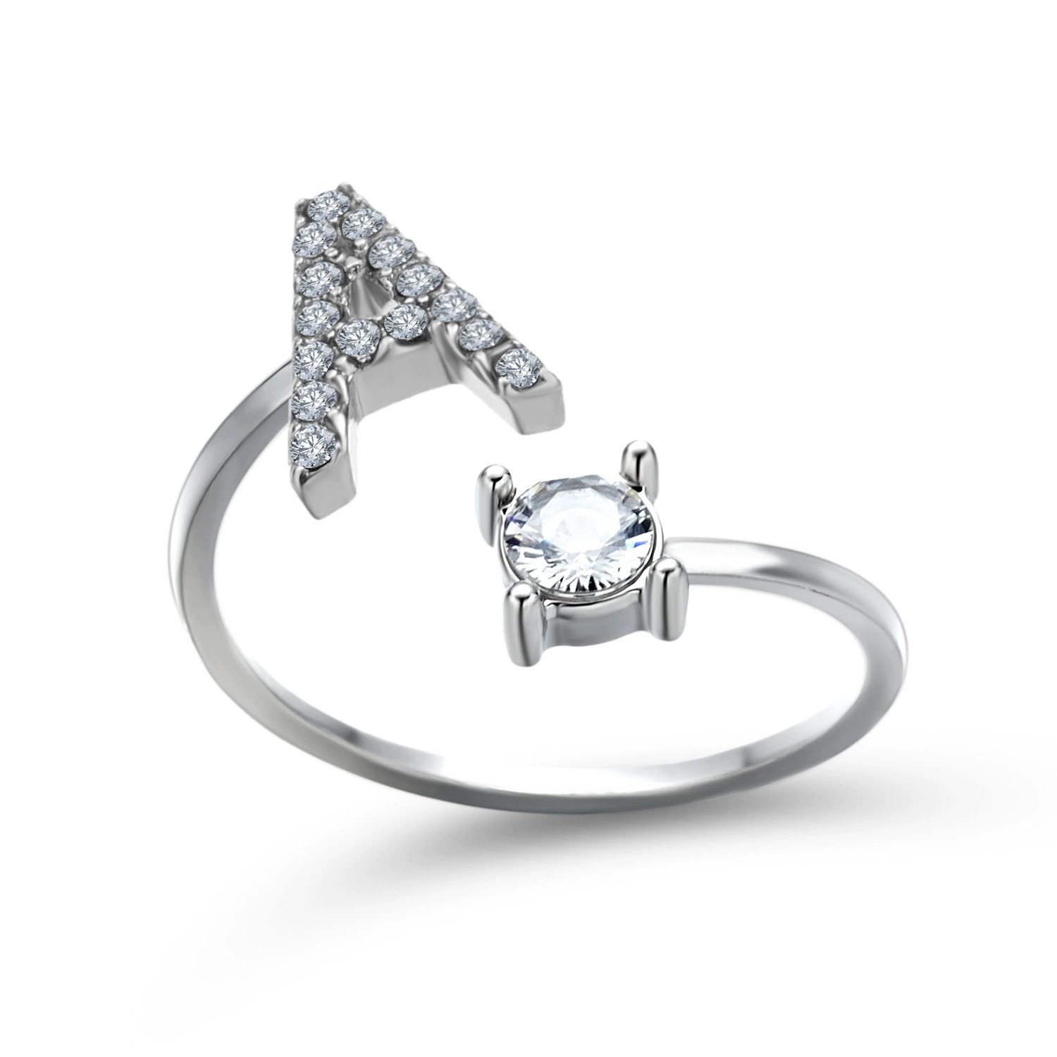 (Cross-border trading), ring, creative adjustable one size accessory with letters