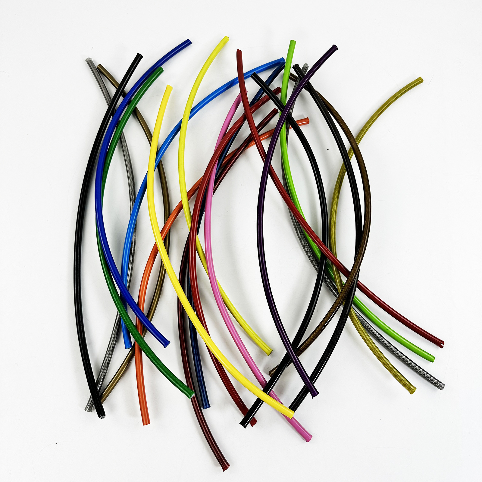 1m An3 Motorcycle Automotive Hydraulic Brake Hose Nylon Steel Wire Braided Clutch Universal Disc Brake Hose