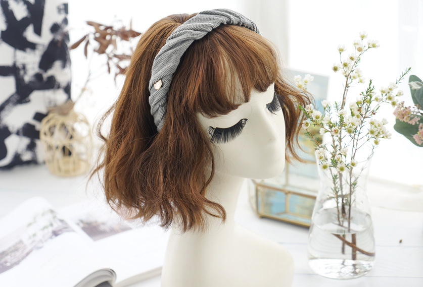 Korean Fabric Woolen Knitting Fold Headband display picture 4