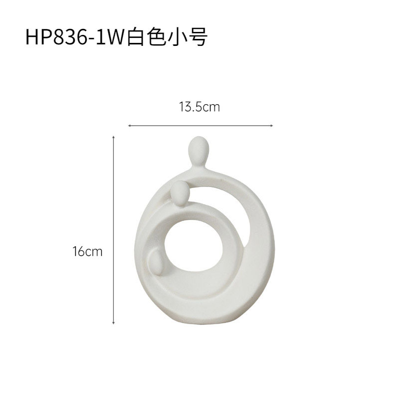 Moderno abstracto pareja decoración creativa cerámica amor arte figura escultura salón entrada TV decoración del gabinete