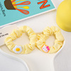 Yellow cartoon cute hair rope, universal hairgrip, accessory, Korean style