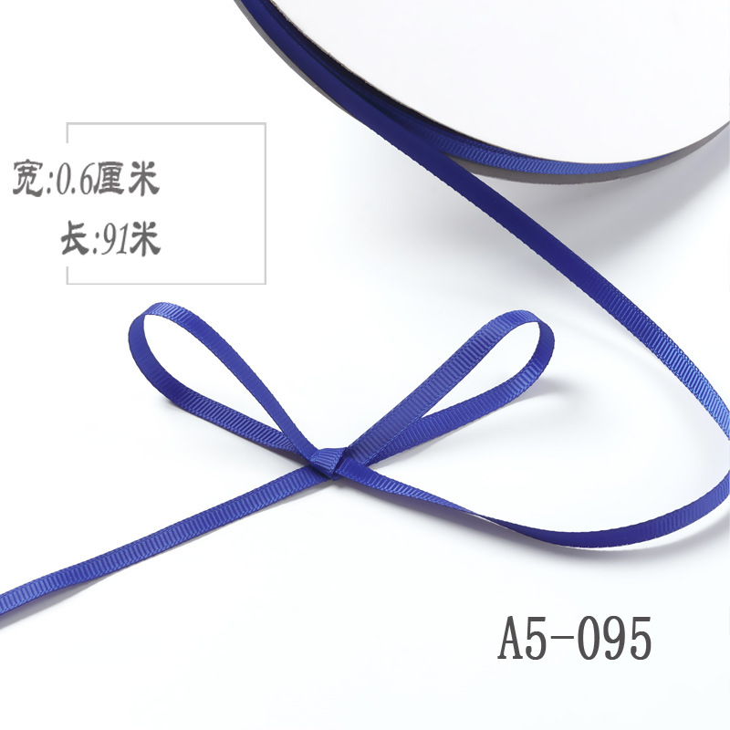 6mm de alta densidad costilla cinta DIY cinta colgante grano etiqueta marcador caja de regalo embalaje arco ropa hilo cinta