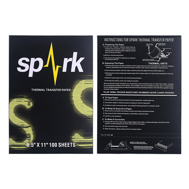 Spark Tattoo Transfer Paper Quadruple Transfer Thermal Paper A4 Tattoo Pattern Printing Paper Tattoo Hand-Painted Paper
