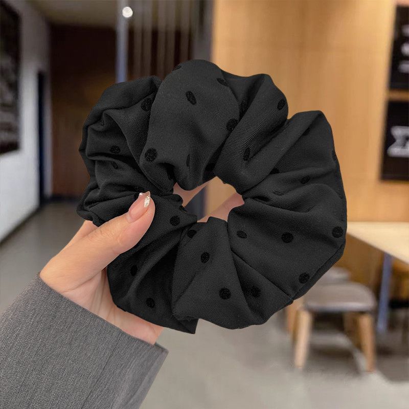 Encaje retro francés, diadema de intestino grueso, mujer 2025, nuevo estilo, cuerda para el cabello, banda de goma, lazo, dulce cuerda para el cabello, accesorios para el cabello