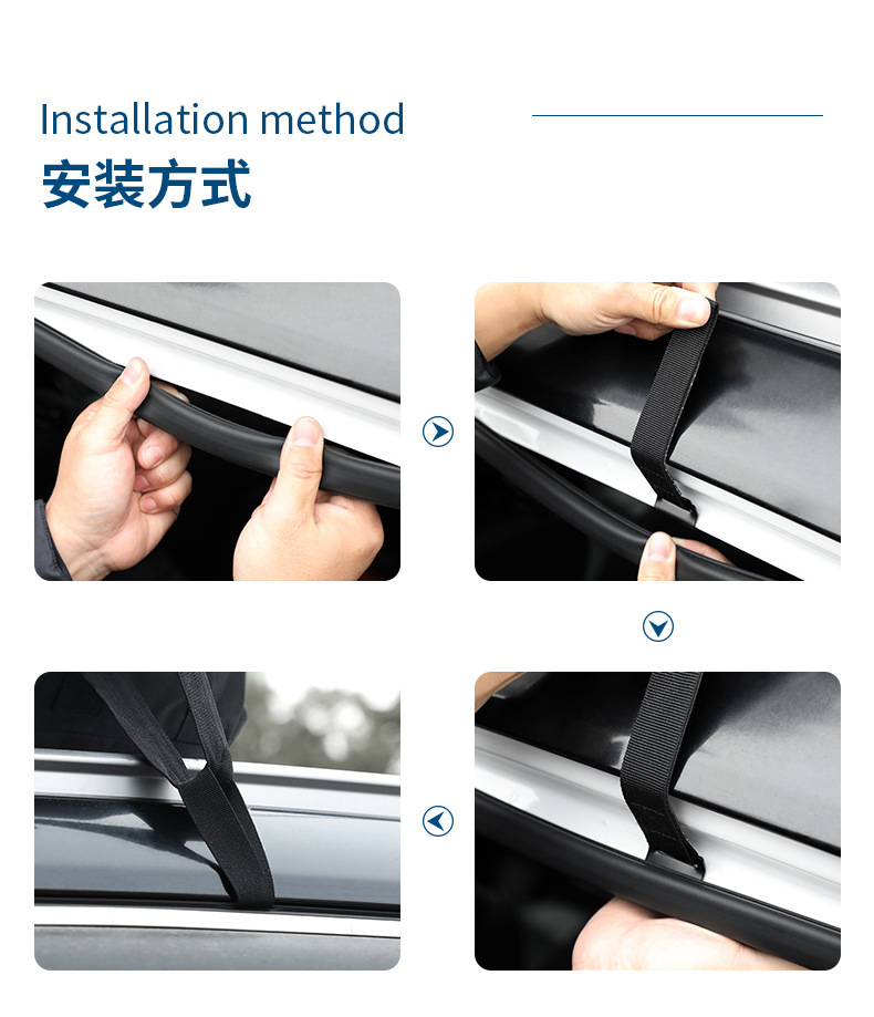 Car Roof Bag 600D Outdoor SUV Foldable Self-driving Equipment