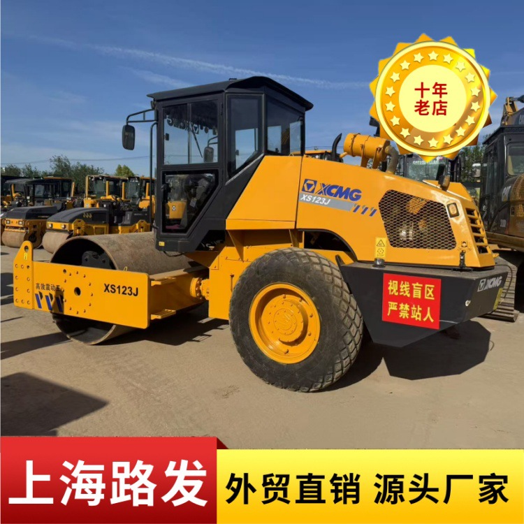 Roller de segunda mano XCMG 10 toneladas de una sola rueda de acero precio Hebei 22 26 rueda de acero doble rueda de goma tiene rodillos