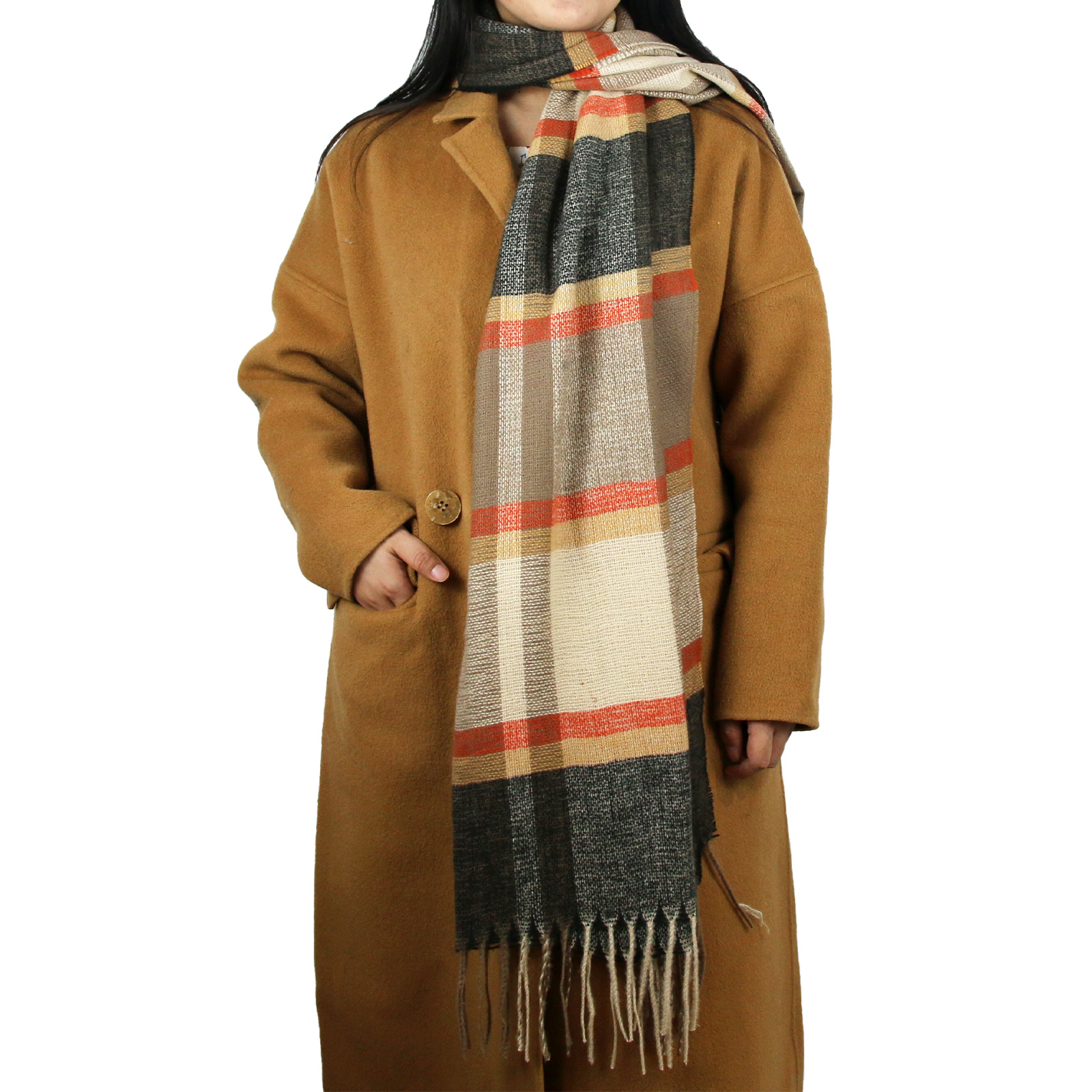 Classic women's keep warm demi-season long universal fashionable…