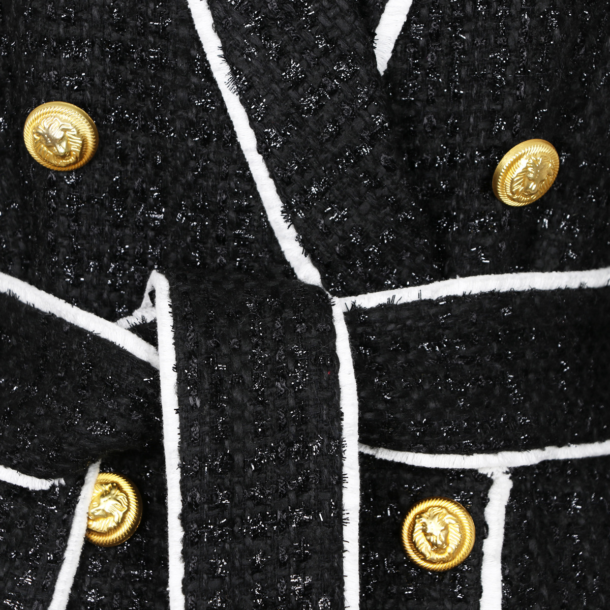 Vrouwenkleding Spot 2024 nieuwe high-end tweed taille afslankende levering dames shorts pak_voghion.com