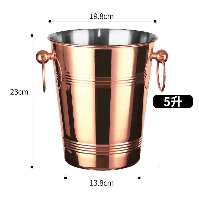 Bar de hielo de acero inoxidable de alto valor de cara bar de champán cerveza comercial vino tinto hogar creativo pequeño hielo bar