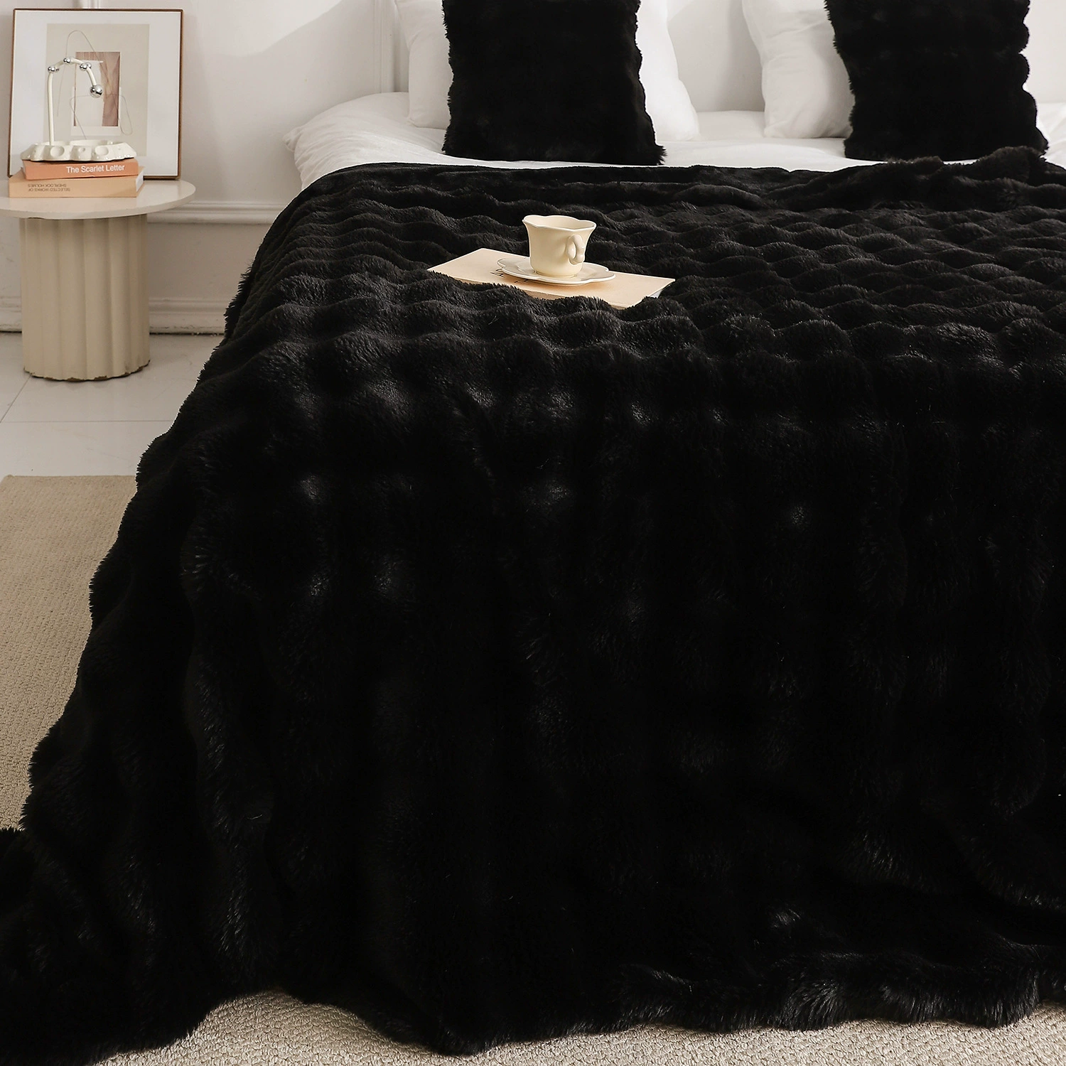 Double-layer Duvet Blanket, Double-sided Tuscan Rex Plush, Thickened Sofa & Bed Throw