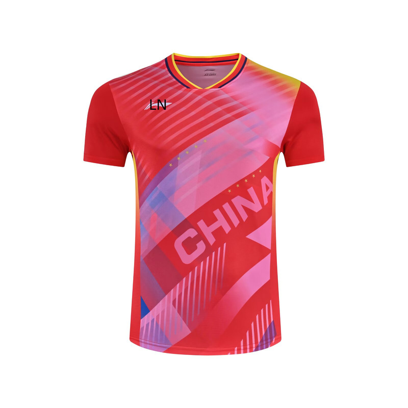 LN乒乓球服马龙同款大赛服男女同款吸汗速干乒乓球衣儿童训练球衣|undefined