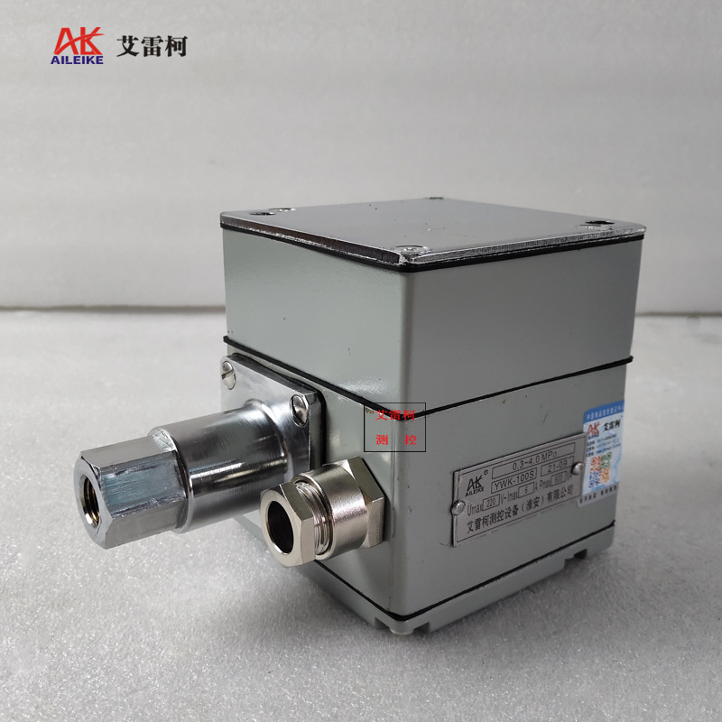 艾雷柯 双触点压力控制器 YWK-100S / 0.3-4.0Mpa /24VDC